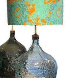 Vintage-stone-vase-lampshade-base
