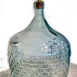 Vintage-stone-vase-lampshade-base