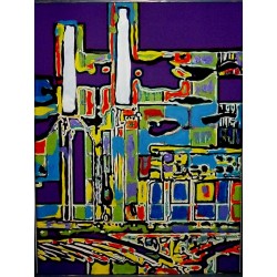 Battersea power station painting on canvas
